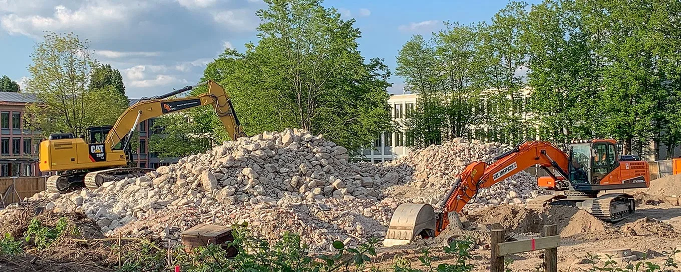 Boden- und Bauschuttentsorgung von Baustellen